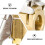Car Inflatable Chuck Air Pump Nozzle Clips 6 Pcs Golden 5