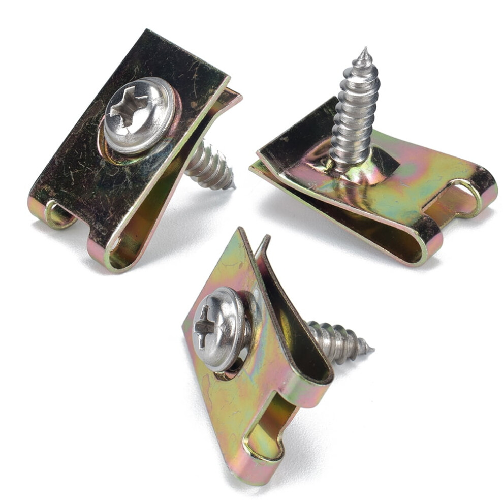 100Pcs U Nut Fastener Manganese Steel Spire U Clip For Motorcycle And Car Use 9557311467592