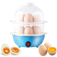 Mini Electric Egg Cooker with 2-Tier Steamer and Auto