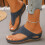 Women's Navy Summer Wedge Sandals Size 37 1 Pair 5