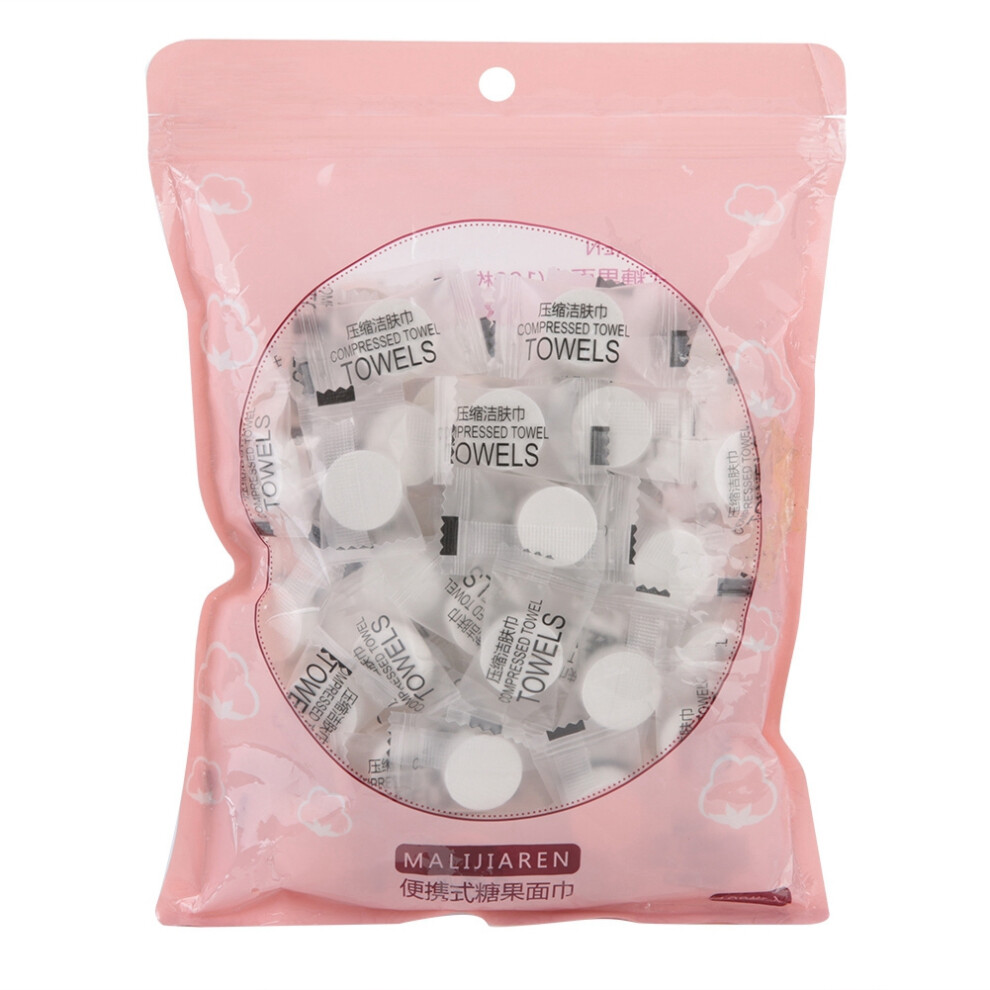 Quick Expanding Cotton Compressed Towel Tablets, Skin-Friendly Disposables with Biodegradable Properties, Portable Coin Tissues Suitable for Travel,