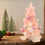Pink Artificial Christmas Tree 17.7 Inch with Stand 4