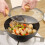 Αντικολλητικό τηγάνι Wok συμβατό με όλες τις εστίες με γυάλινο καπάκι και υλικό 2