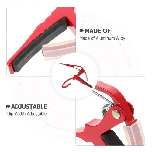 Solid Guitar Capo Heavy Duty 1 Pack 2
