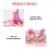 Kids Vanity Table Set with Mirror and Pretend Play 4