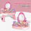 Kids Vanity Table Set with Mirror and Pretend Play 6