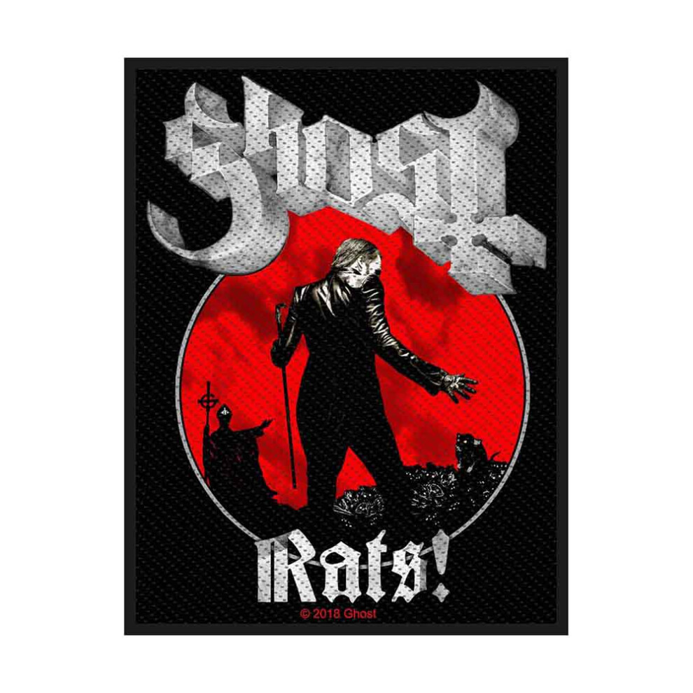 Ghost Patch Rats Band Logo Prequelle New Official 10Cm X 7.5Cm Woven Sew On