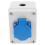 Outdoor Electrical Box IP65 3-Socket Panel Mount Female 5