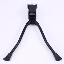 Double Leg Bike Kickstand Center Mount Fits 26 Inch and Larger Bikes Black