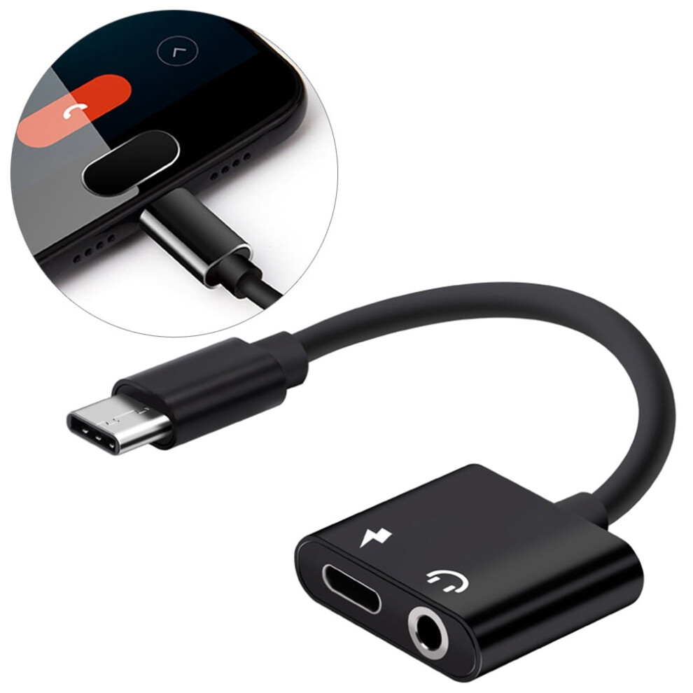 Frcolor 2 Pc Usb To Earbuds Earphone Audio Jack Headphone Adapter Black 9180479799887