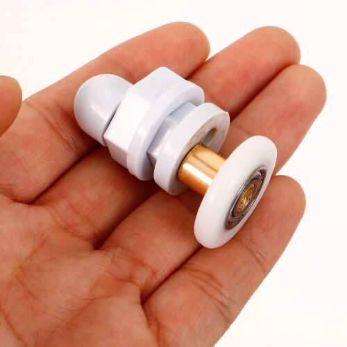 Shower Door Pulley Rollers Metal Nylon 6 Pcs 1