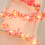 Lighted Christmas Garland LED Copper Wire Boho Pink 5