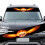Personalized Car Windshield Sticker Decals Universal 3D Sunshade Wolf Eyes 6