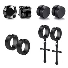 Stainless Steel Magnetic Stud Earrings for Men and Women