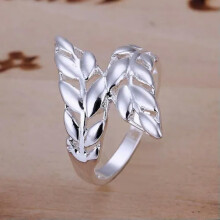 925 Silver Fashion Jewelry Crown Butterfly Men Ring Women Ring #6 #8 #8 #9 #10-Feather Wing-R119-#8