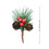 Red Berry Pinecone Picks with Pine Needles 10-Pack 2