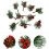 Red Berry Pinecone Picks with Pine Needles 20 pcs 5