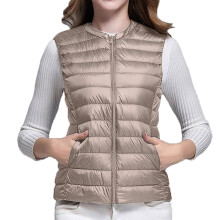 Puffer Vest Women Vests for Women 2024 Women Vest Cultivate One Morality Warm V Neck Thin Down Vest Inside Cropped Puffer Vest, Khaki 3XL