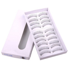 10Pairs Long Black False Eyelashes Handmade Volumizing Thick Curly Soft Flexible Lash