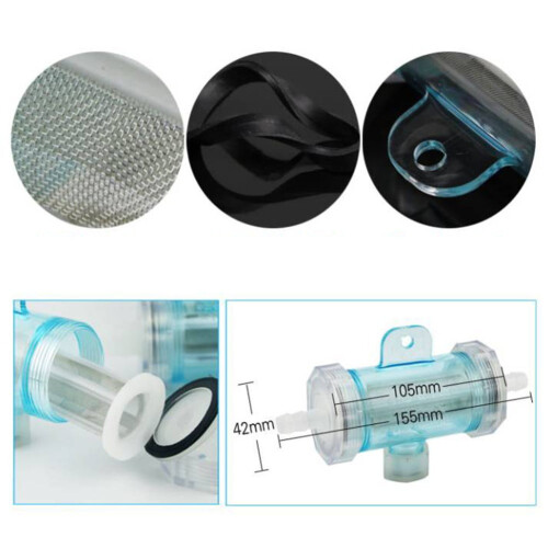 Akvariumfilter Plastfilter Vattenslangfilter Enkel installation Nylonfilter 2
