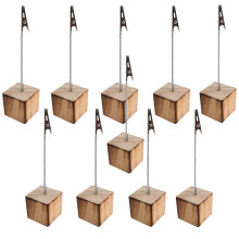 Stable Memo Display Memo Clip Holders, Eco-Friendly For Wedding Party Home Office, Great Gift Idea Unique Table Feature, Durable Natural Wood