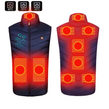 Heated Vest for Men And Women Plus Size Heated Coat 9 Heating Heated Jacket Winter Heating Coat Blue