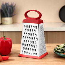 4-Sided Vertical Stainless Steel Grater Efficient Vegetable Fruit Grinding Tool Kitchen Multi-Function Grater