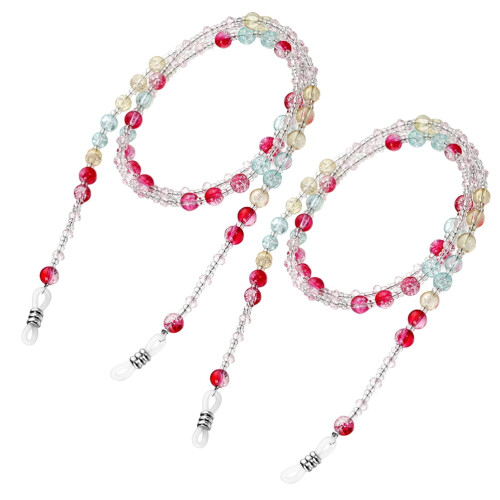 Beaded Eyeglass Chain Neck Strap 2 pcs 2
