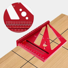 Aluminum Alloy Carpenter's Square Ruler – Right Angle, Marking & Layout Tool, Compatible with Standard Measuring Systems