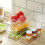 Refrigerator Organizer Bins Stackable Fridge Food Storage Box With Handle Clear Plastic Pantry Food Freezer Organizer Tool 2