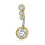 Women's 925 Silver Belly Bars Navel Rings 4 1