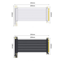 PCIe GPU Extension Cable 90-Degree Oxidation-Resistant
