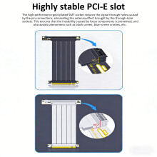 PCIe GPU Extension Cable 90 Degree Heat Resistant