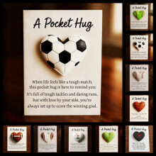 Pochette en forme de cœur avec carte cadeau – Cadeau d'encouragement sur le thème du sport pour les amis, la famille, les femmes et les hommes