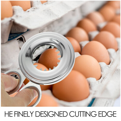 ADDHAT Stainless Steel Cracker Tool, Easy to Use and Precise, Kitchen Gadget for Perfect Shell Removal 2