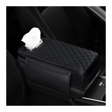 Memory Foam Car Armrest Cushion, Universal, Non-Slip, Ergonomic, PU Leather, Compatible with Cars & Trucks