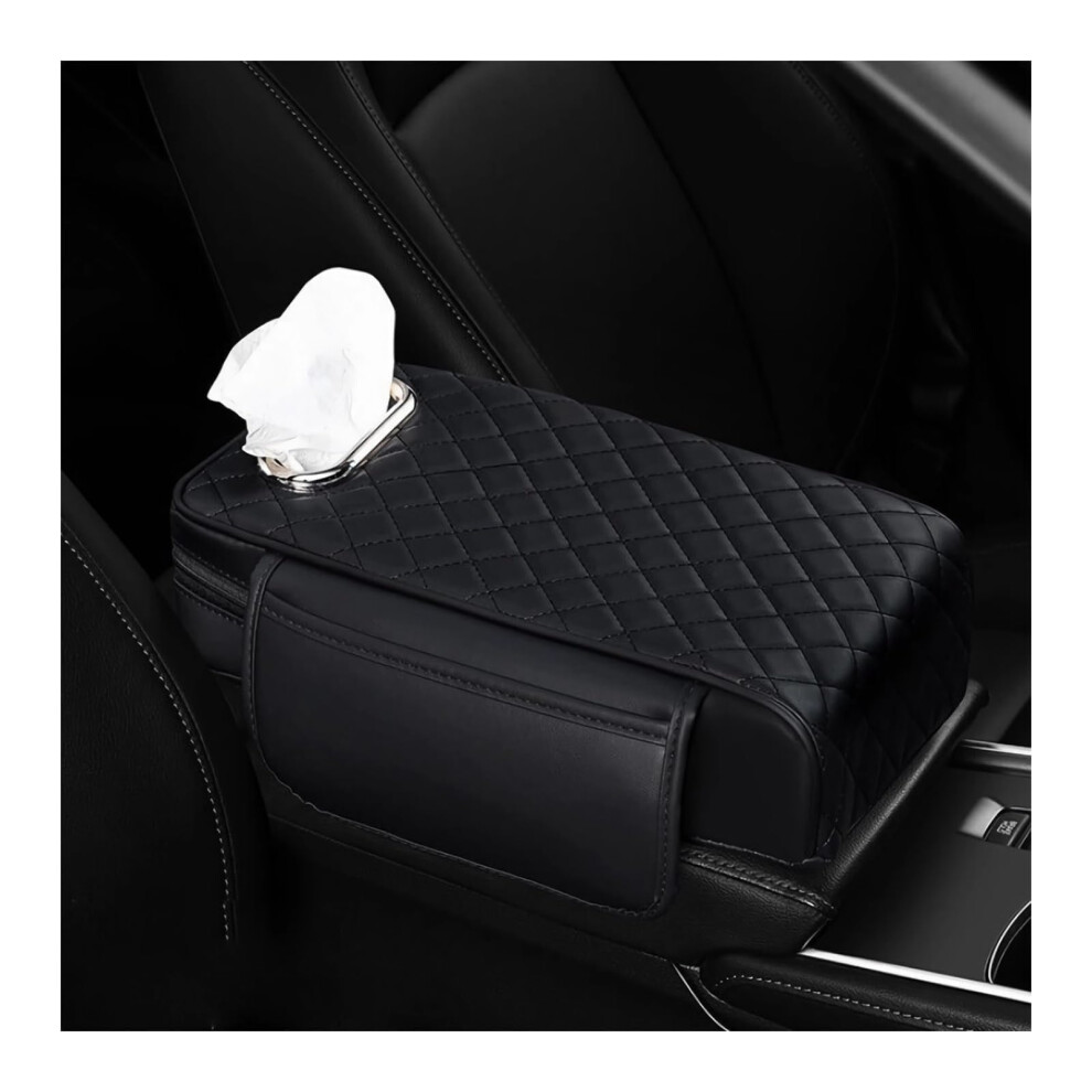 Memory Foam Car Armrest Cushion, Universal, Non-Slip, Ergonomic, Pu Leather, Compatible With Cars & Trucks 9327961829459