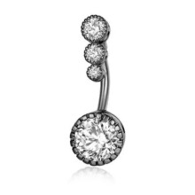 Women's 925 Silver Belly Bars Navel Rings #7