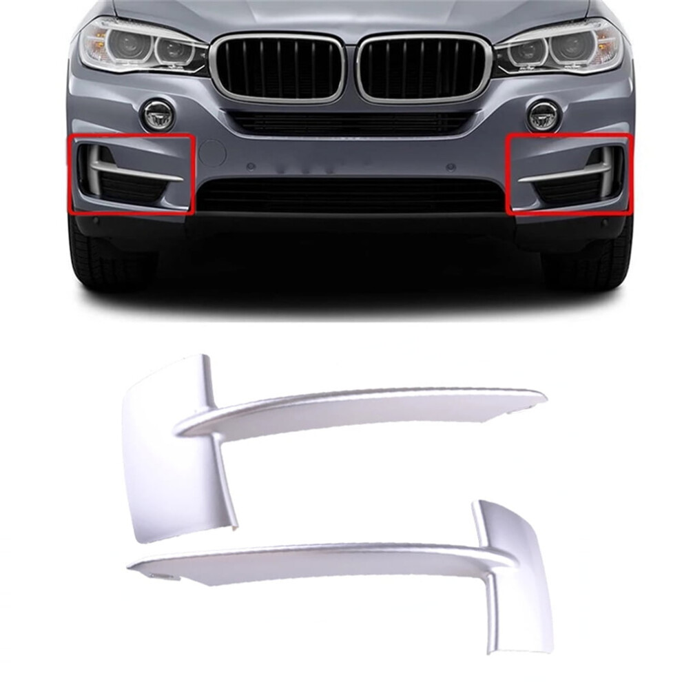 Bmw X5 F15 Front Bumper Grille Trim Set 2014Â2017 Silver 9170372653591