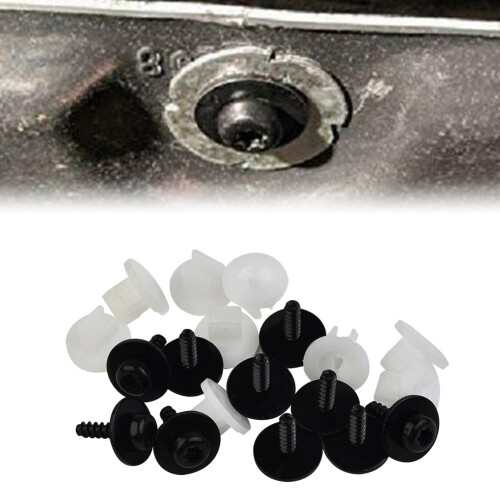 10 Sets T30 Torx Head Under Engine Shield Screw Grommet Set for Ford Vehicles