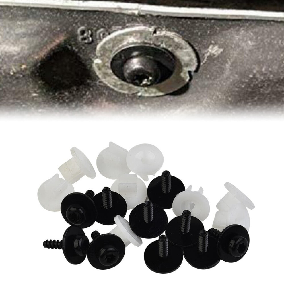 10 Sets T30 Torx Head Under Engine Shield Screw Grommet Set For Ford Vehicles 9327961826366