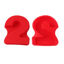 Silicone Number Cake Pans, 0" Large Chocolate Molds, 3D DIY Baking Moulds for Birthday & Wedding – Compatible with Standard Ovens