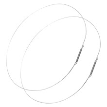 Lot de 2 joints d'étanchéité robustes pour porte de machine à laver, compatibles avec plusieurs modèles, argentés, 34 cm.