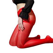 Men's High Gloss Elastic Nylon Sheer Tights with Lace Panties and Stockings for a Smooth Shiny