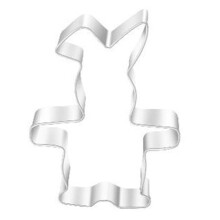 Emporte-pièce lapin de Pâques en acier inoxydable avec moule en résine, compatible lave-vaisselle, idéal pour la pâtisserie en forme d'œuf de