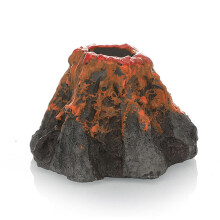 Micro Landscape Volcano Flower Pot & Aquarium Hiding Cave, Resin Volcano Statue Decor, Compatible with Fish Tanks
