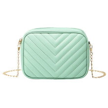 Prešívaná kabelka cez rameno pre ženy, crossbody kabelka s retiazkovým popruhom, mäkká taška cez rameno