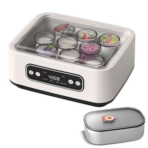 Yogurt Maker with Temperature Control and Timer 1.2L