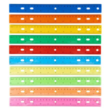Bulk Colored Transparent Plastic Rulers, 30cm Clear & Square Rulers for Classroom, Quilting, Sewing – Compatible with Standard Tools