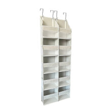Gytml Over The Door Shoe Organizer, 5-Tier 2-in-1 Dustproof Heavy-Duty Hanging Shoes Organizer for Closet, Dorm & Narrow Door – B-57.08in